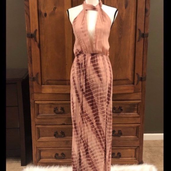 NEW Missguided Tie-Dye Long Maxi Dress - Picture 4 of 4